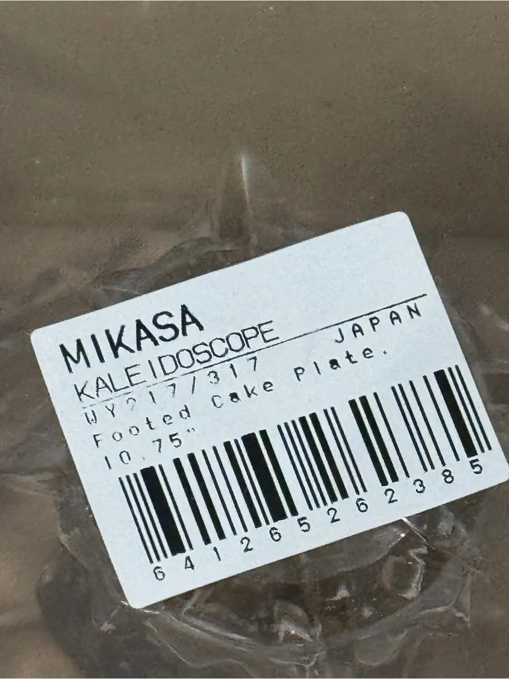 Mikasa Kaleidoscope Crystal Pedestal Cake Plate